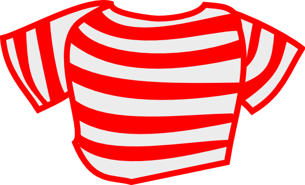 Striped shirt clip art