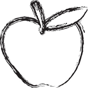 Apple Clipart Black And White - Free Clipart Images