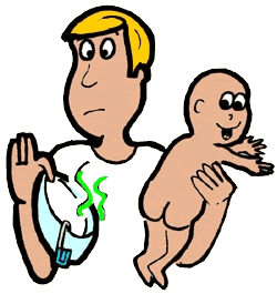 Stinky Diaper Clipart