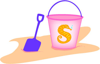 Beach shovel clipart