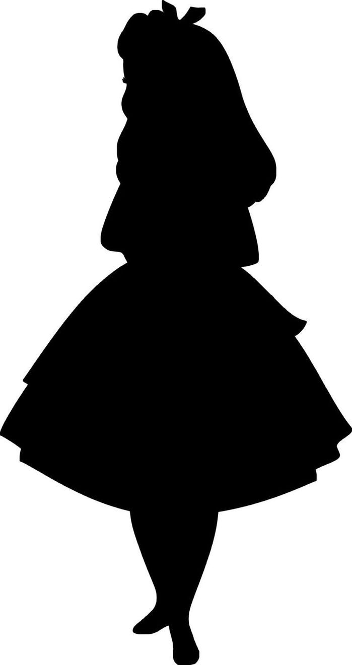 Alice In Wonderland Disney Rabbit Silhouette Clipart - Free to use ...