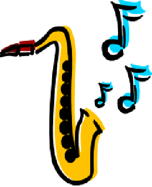 Jazz music clipart