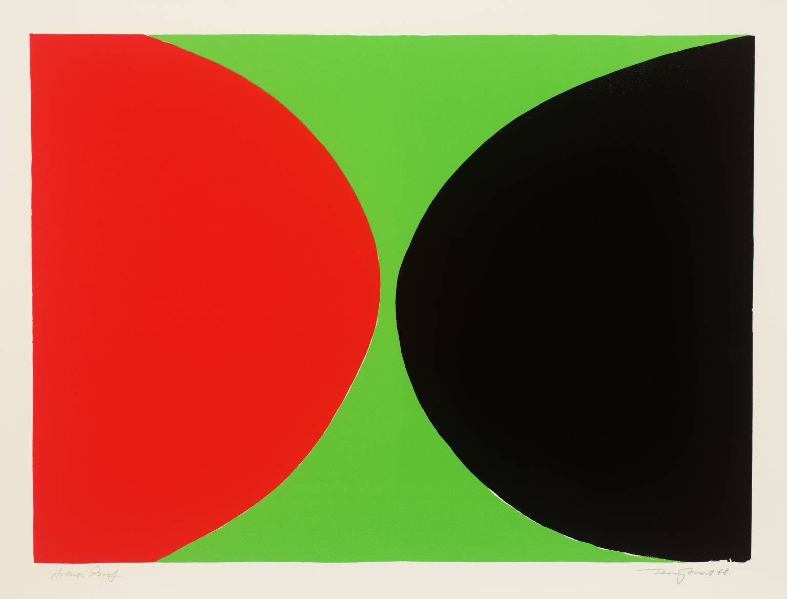 Red and Black on Green', Sir Terry Frost, 1968 | Tate