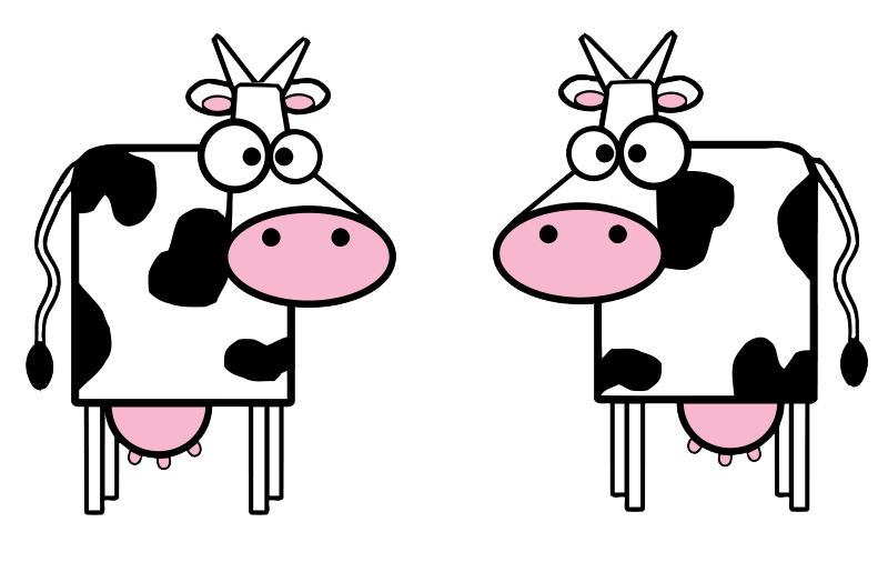 Free cartoon cow clipart