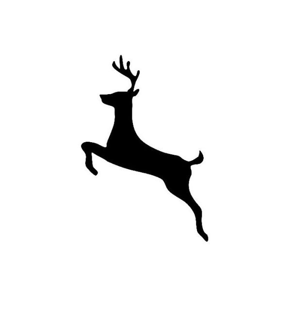 Best Photos of Flying Reindeer Silhouette - Deer Outline Clip Art ...