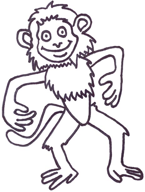 Monkey Template - ClipArt Best