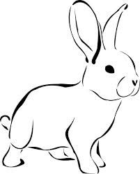 Best Photos of Rabbit Outline Drawing - Bunny Rabbit Outline Clip ...