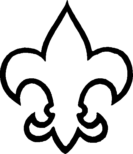 Scout fleur de lis clip art