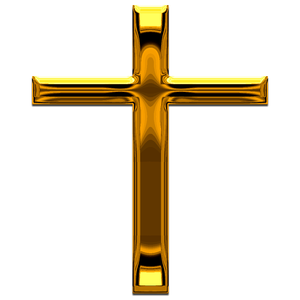 Gold cross clipart