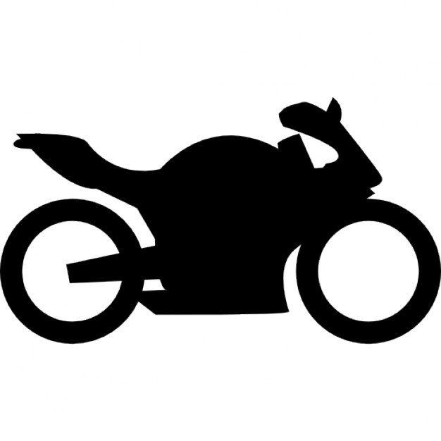 Motorcycle of big size black silhouette Icons | Free Download