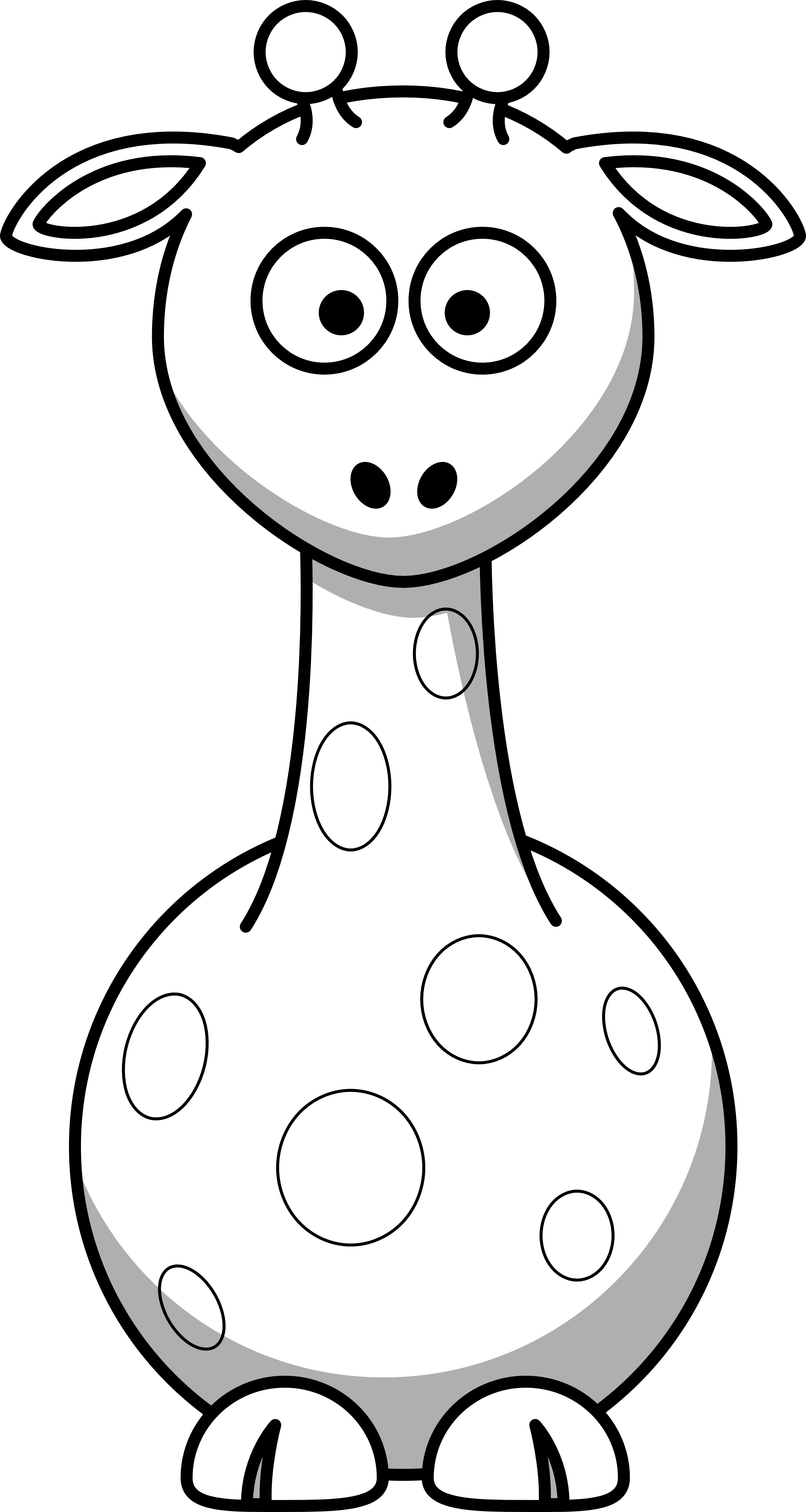 Giraffe Clipart Black And White - Free Clipart Images