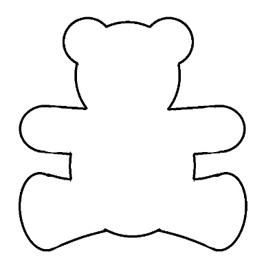 Basic Outline Teddy Bear ClipArt Best