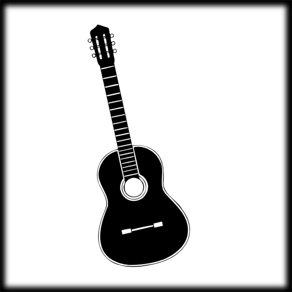 Black and white guitar clip art - Cliparting.com