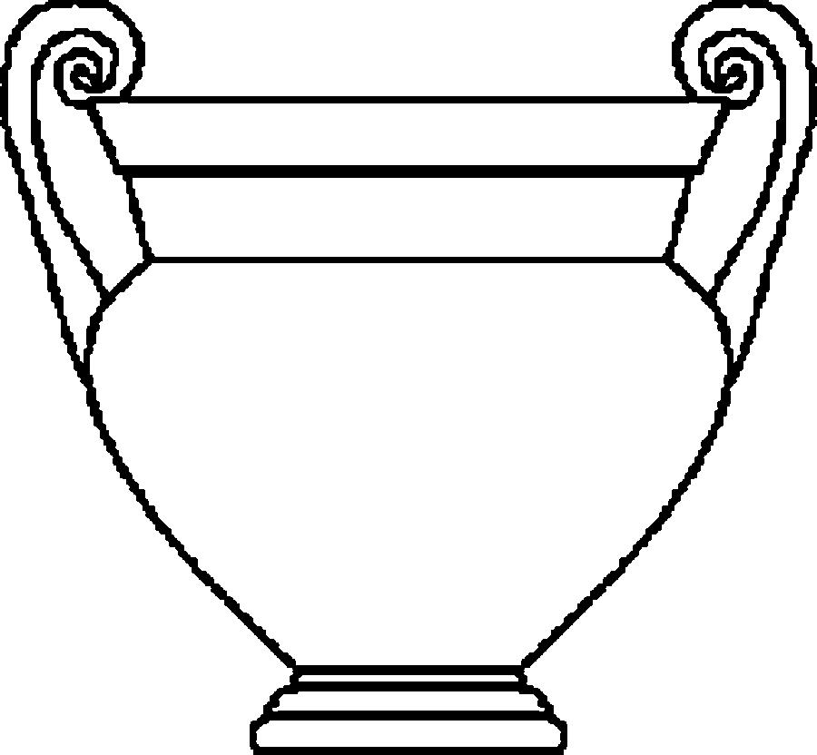 Pattern Vase Free Coloring pages online print.