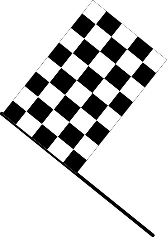 Flags and Checkered flag