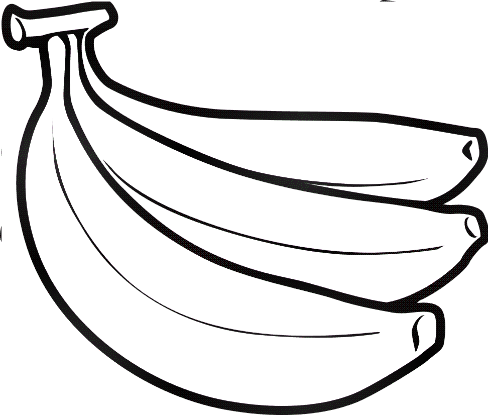 Banana Clipart Black And White - Free Clipart Images