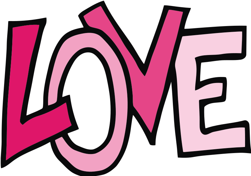 Love text clipart