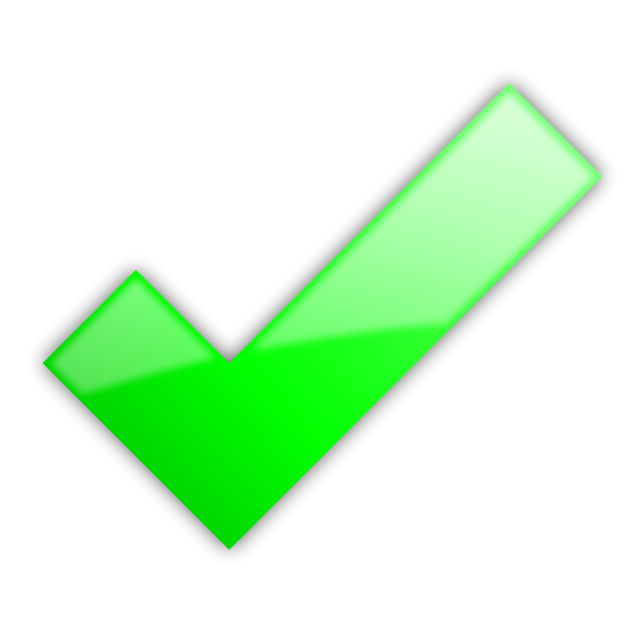 Green check mark clipart