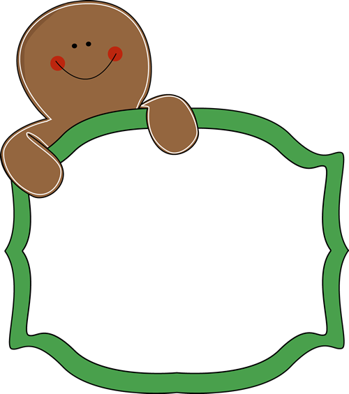 Gingerbread man clip art