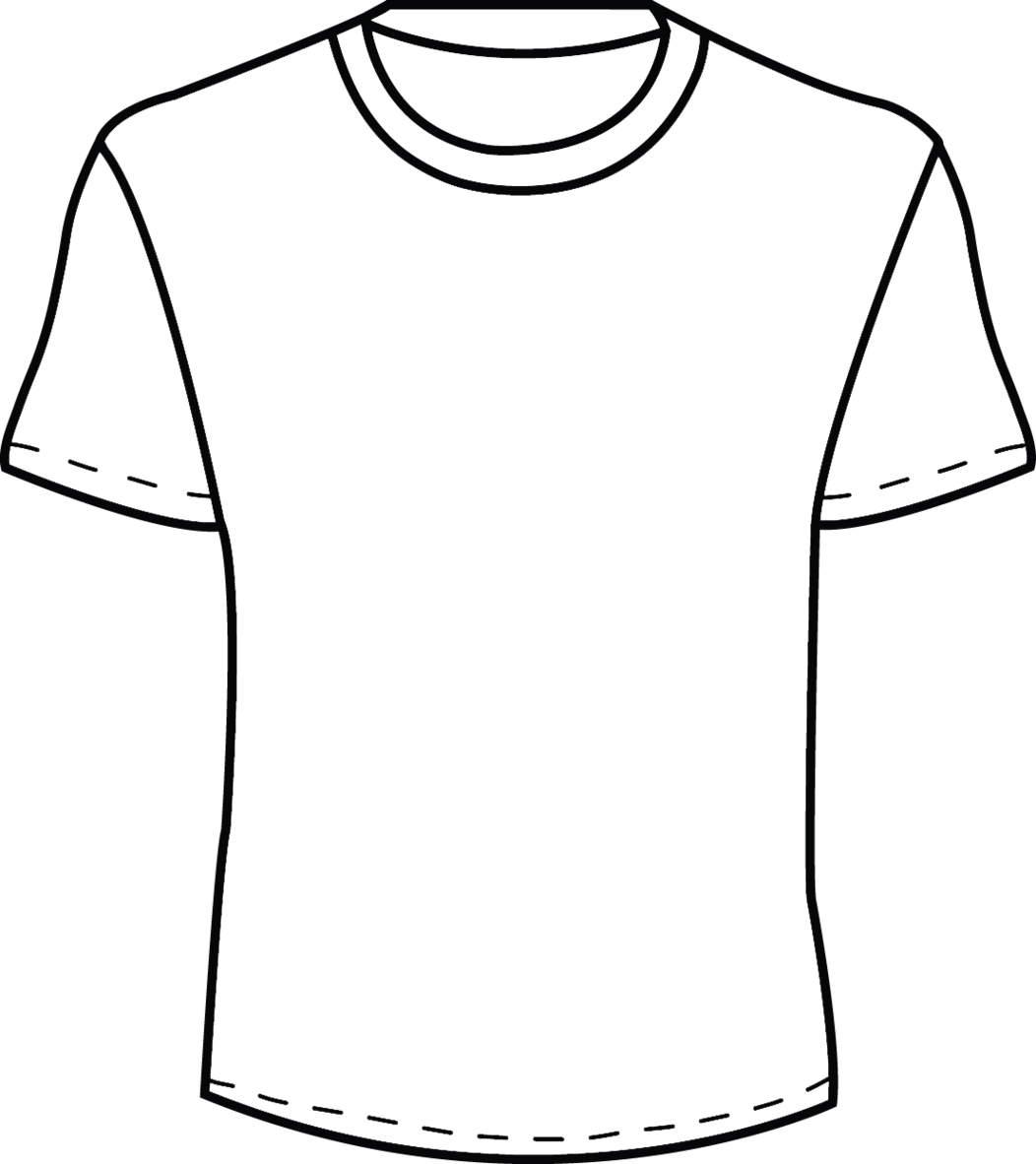 Blank T Shirt Template For Colouring