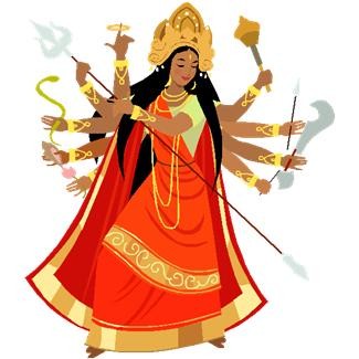 Animated durga clipart - ClipartFox