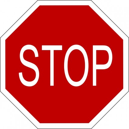 Clip art stop sign