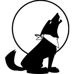 Coyote Howling at Moon Decal - Decal Depot.net