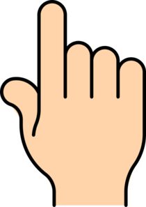 Finger point clip art