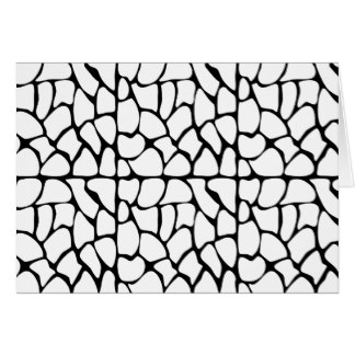 Black And White Giraffe Pattern Cards | Zazzle