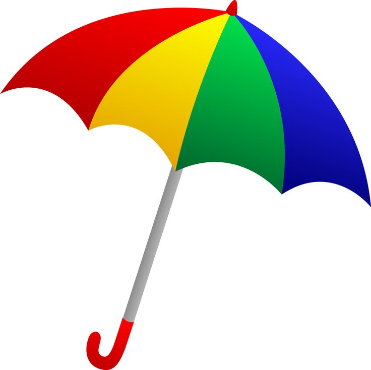 Colourful umbrella clipart