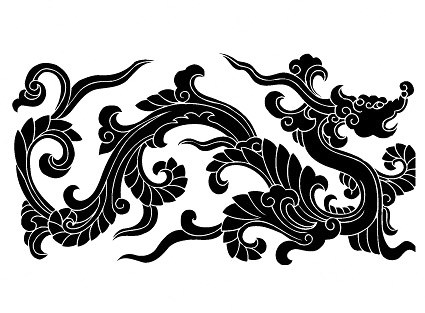 Power fierce Chinese dragon | Art vector | Free Vector Download ...