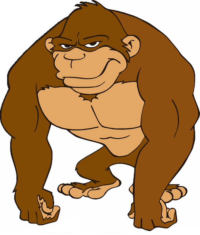 cartoon gorilla