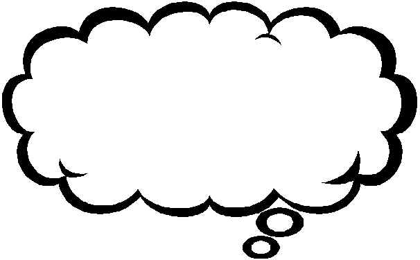 Thinking cloud clipart