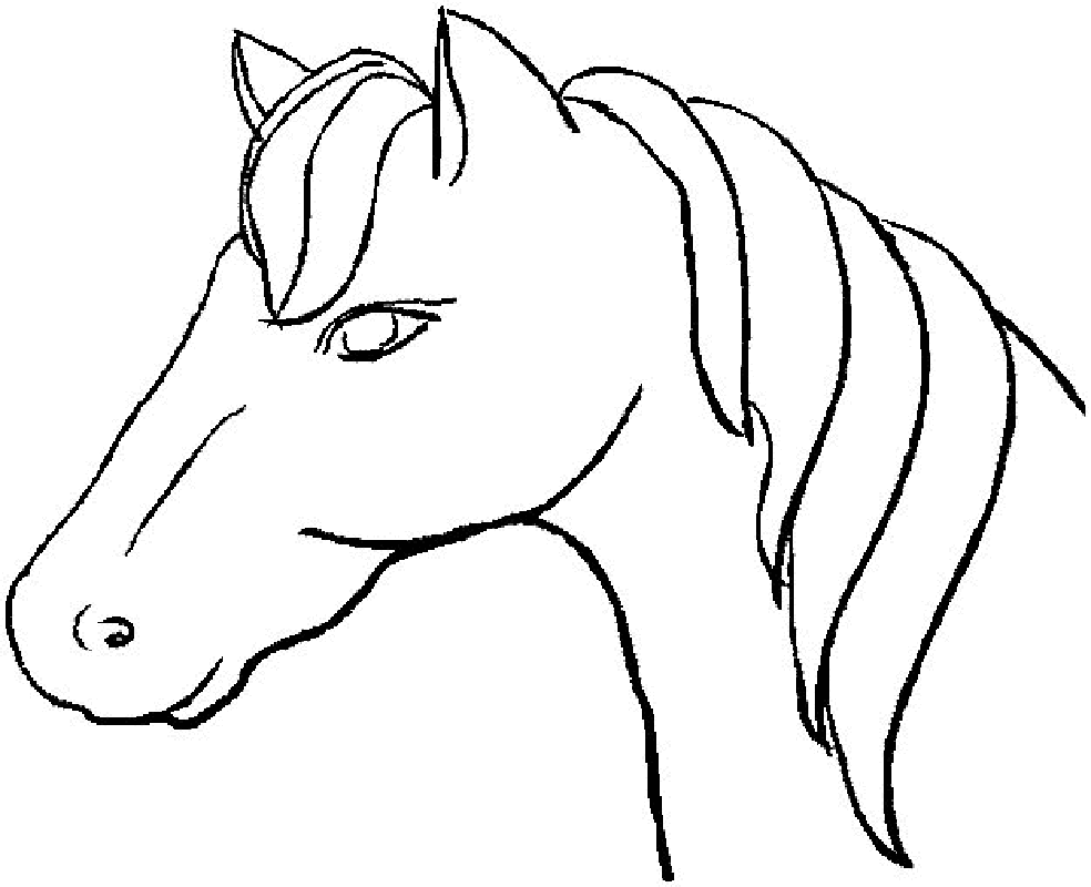 Coloring Page Of Horse Head | Coloring Pages