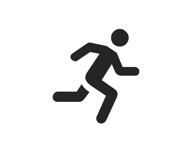 Running man clipart png