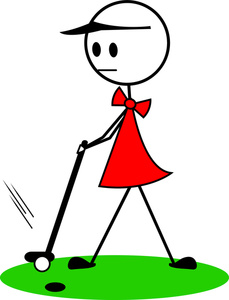 Cartoon Golfer Clipart