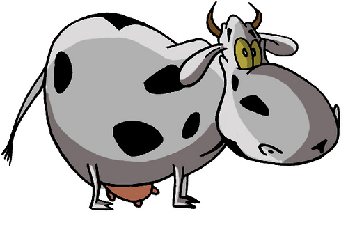 Cartoon cow, Cartoon and Cow