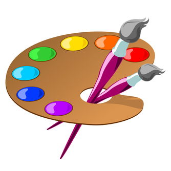 Clipart artist palette free