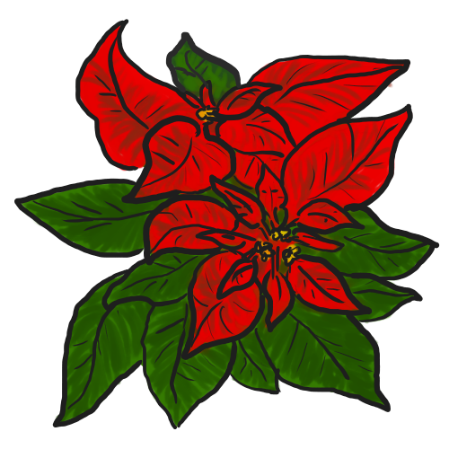 Poinsettia clip art free - ClipartFox