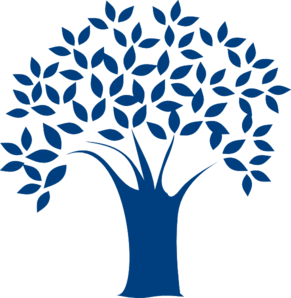 Blue Tree clip art - vector clip art online, royalty free & public ...