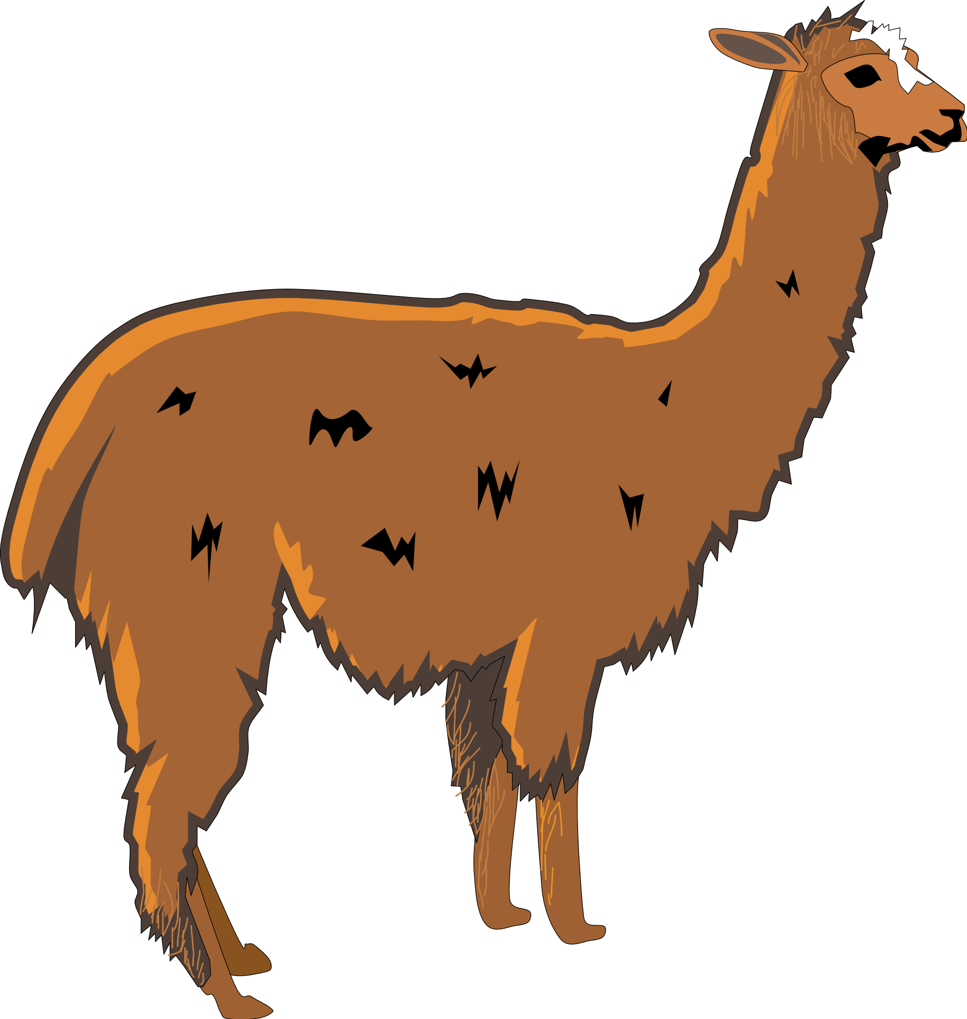 llama 1 SVG