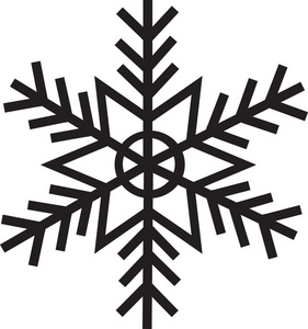 Free Snowflake Clipart Image - Snowflake Silhouette