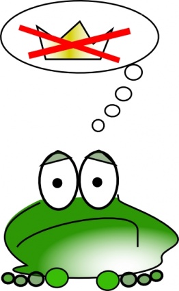 Sad Frog clip art vector, free vectors