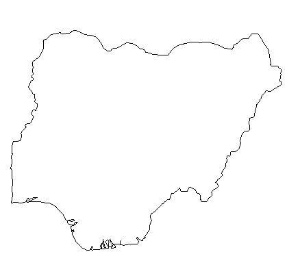 Free Blank Outline Maps of Nigeria