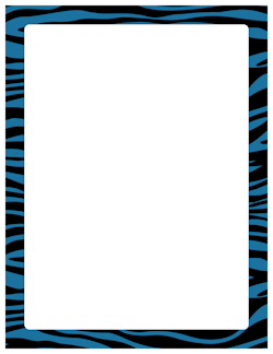 Zebra Print Borders