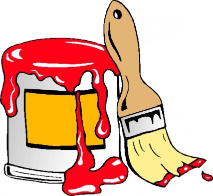 Wet paint clip art free