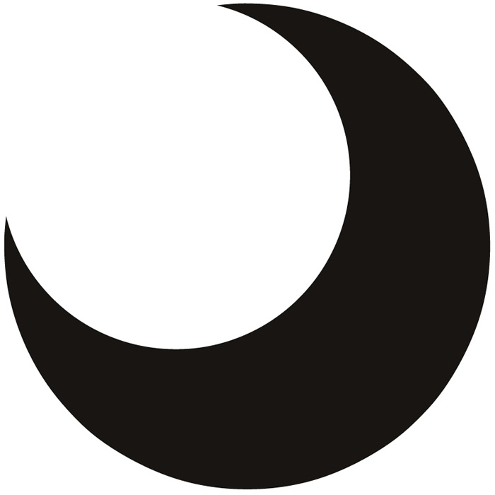 Crescent moon clip art