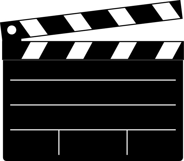 Clapperboard Clip Art - vector clip art online ...