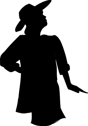 Women In Church Hats Clipart