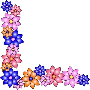 Line Border Clipart Flower